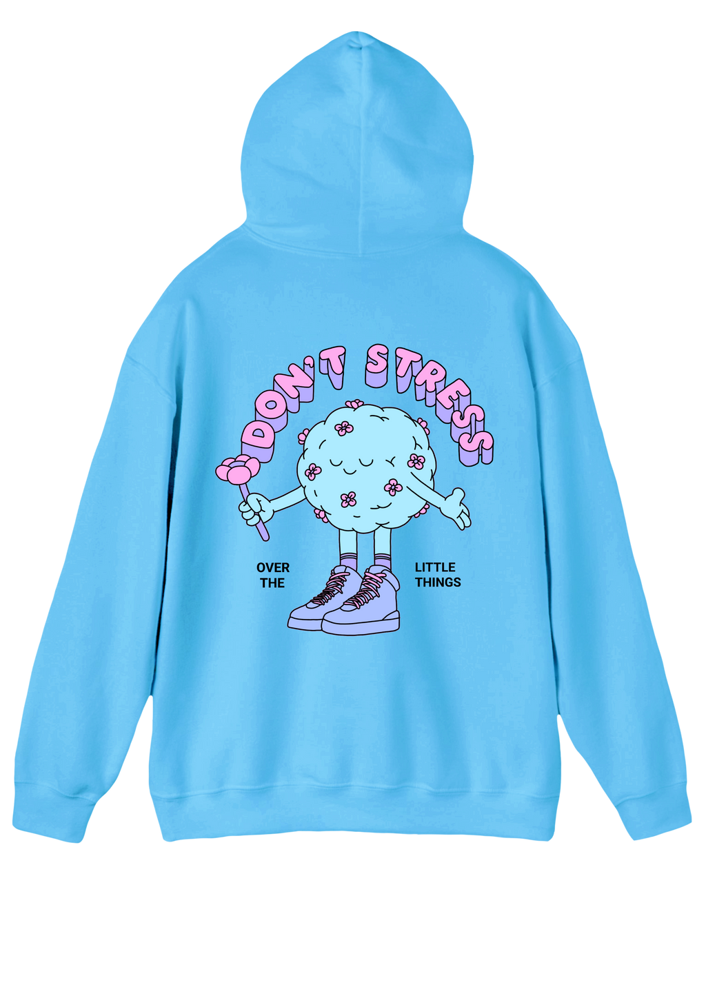 Don't Stress Blue Hoodie