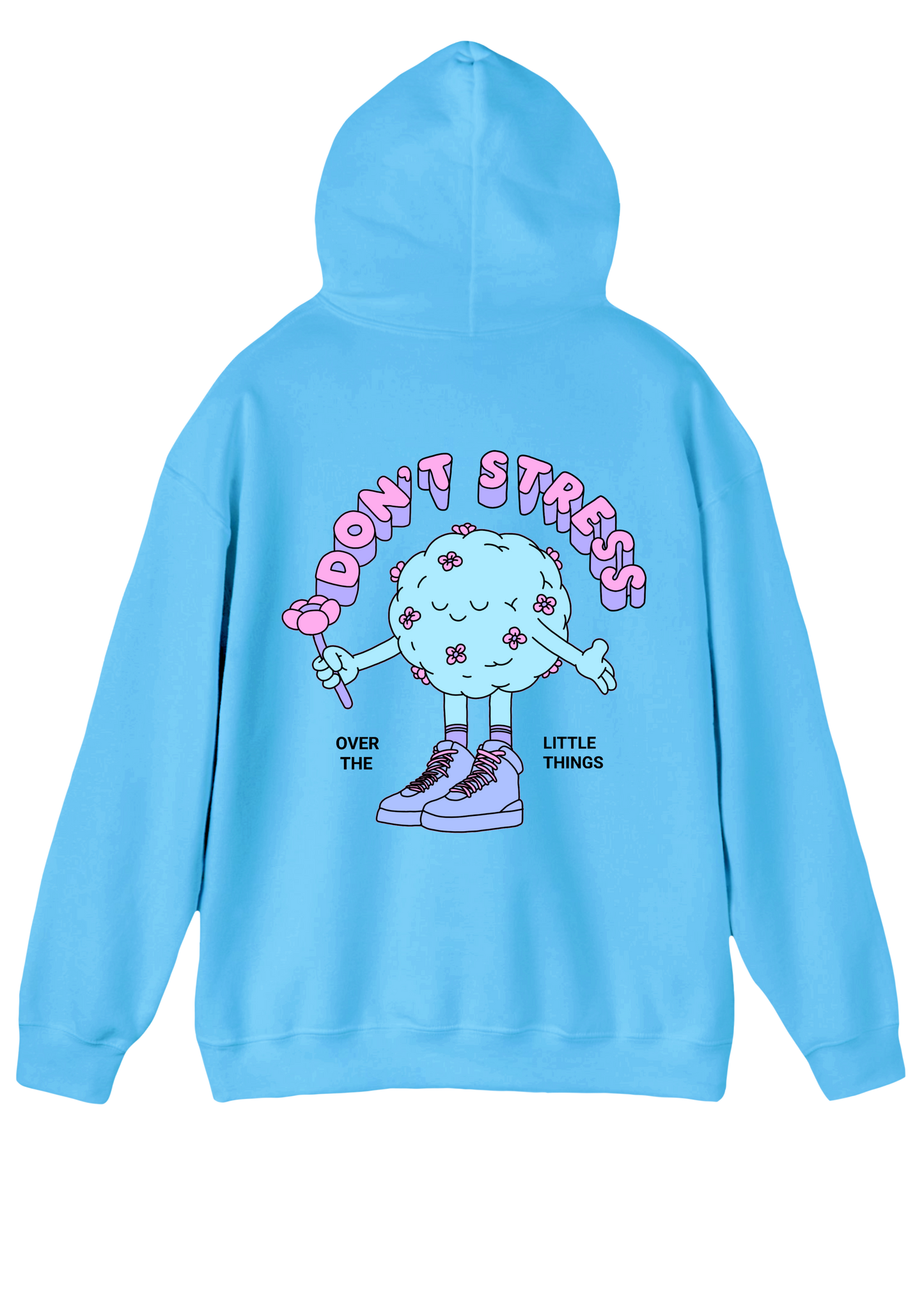 Don't Stress Blue Hoodie