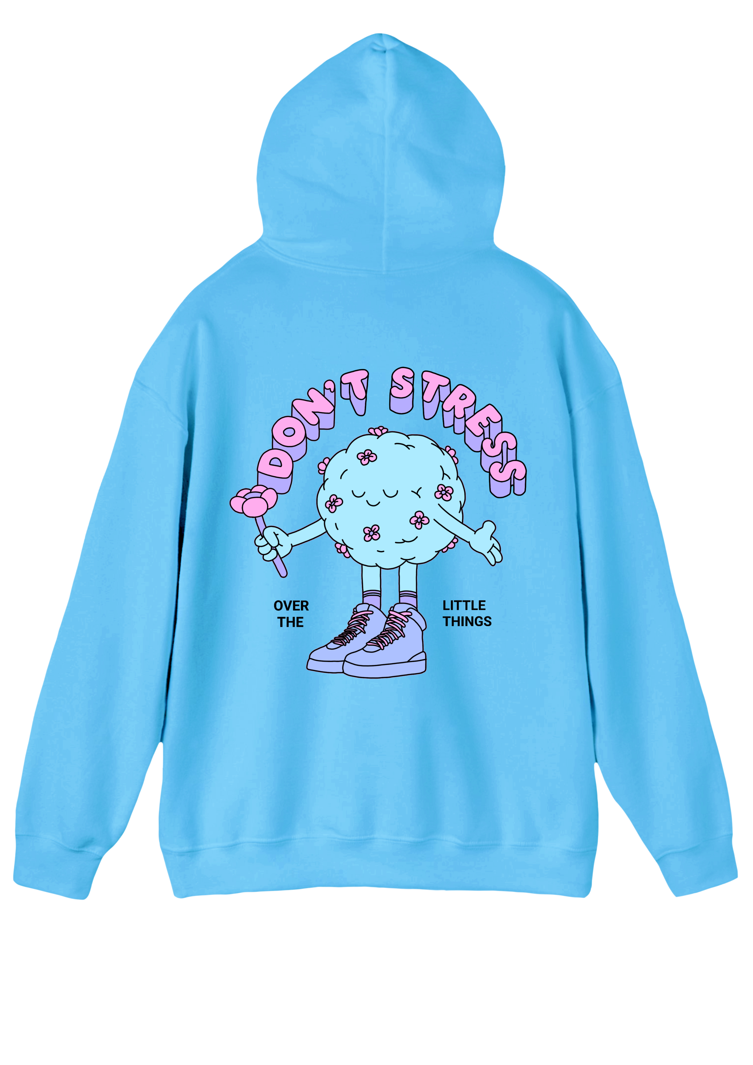Don't Stress Blue Hoodie