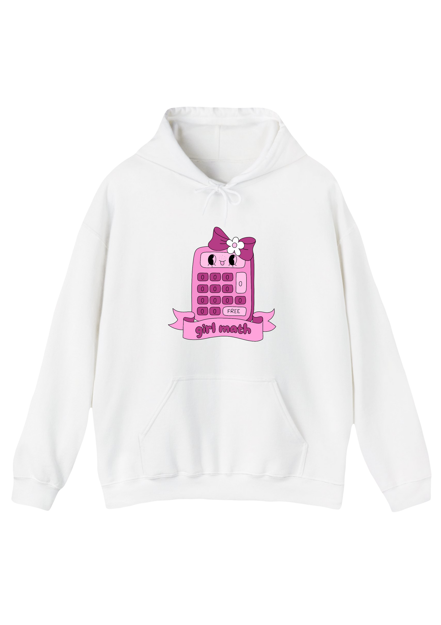 Girl Math White Hoodie