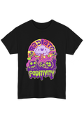 Radiate Positivity Black Tee - Puff Berry