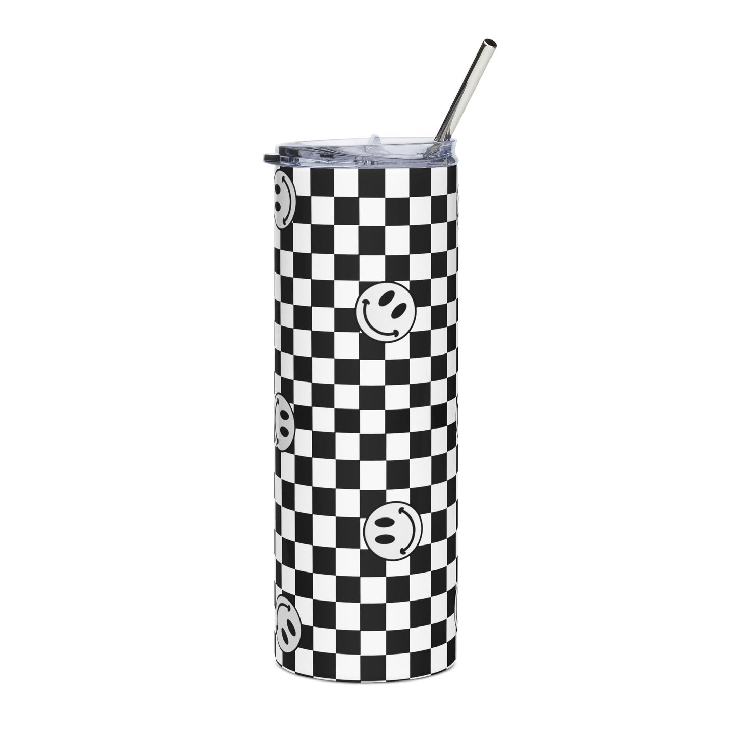 Black and White Tumbler - Puff Berry
