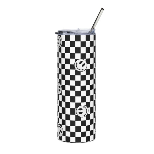 Black and White Tumbler - Puff Berry