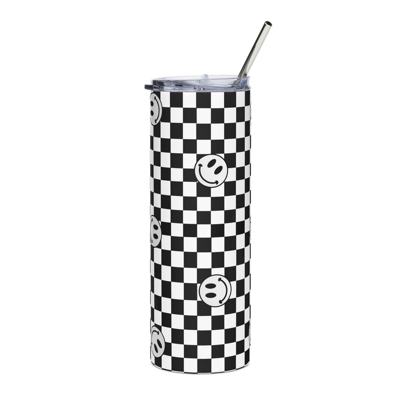 Black and White Tumbler - Puff Berry