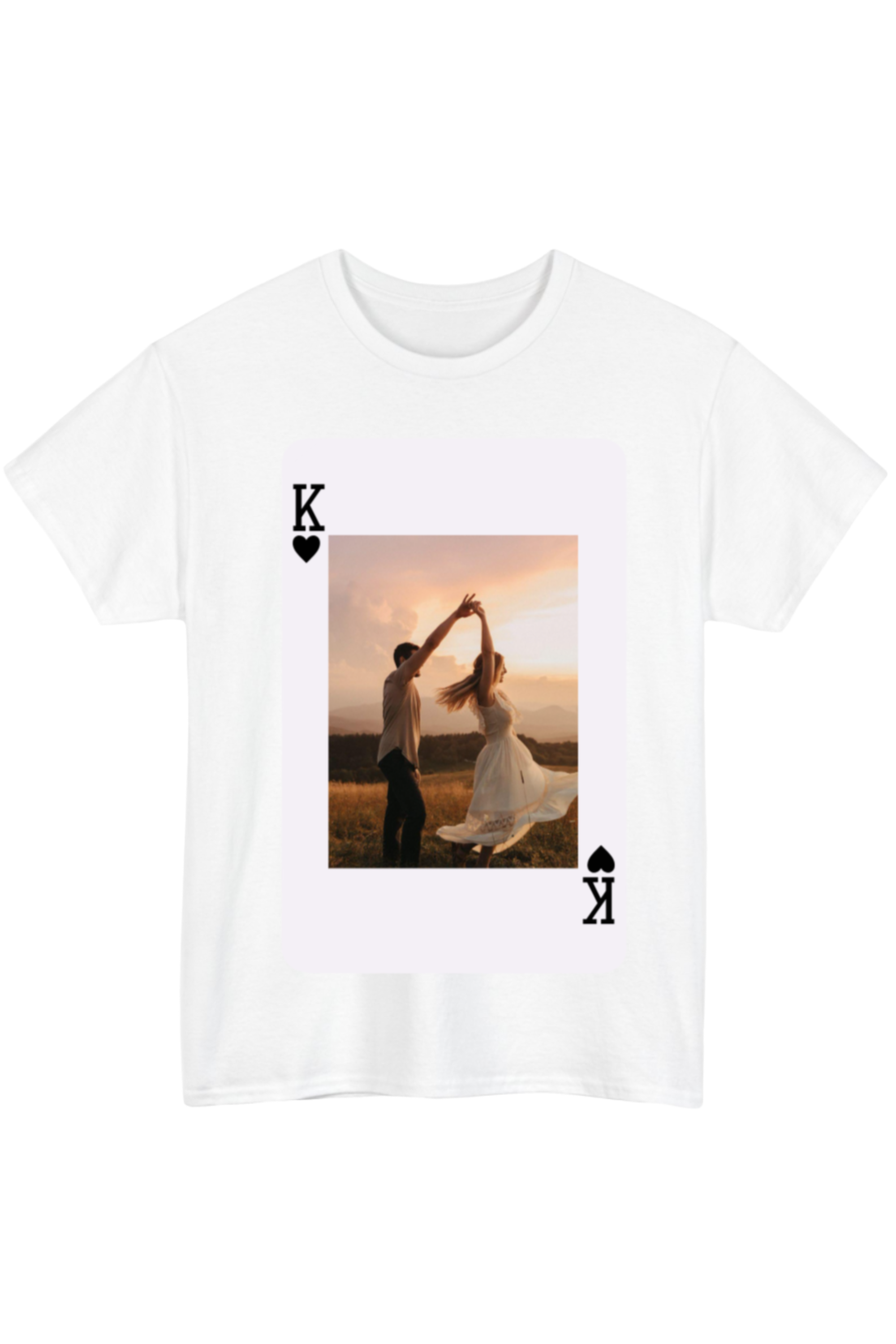 Custom Card White Tee