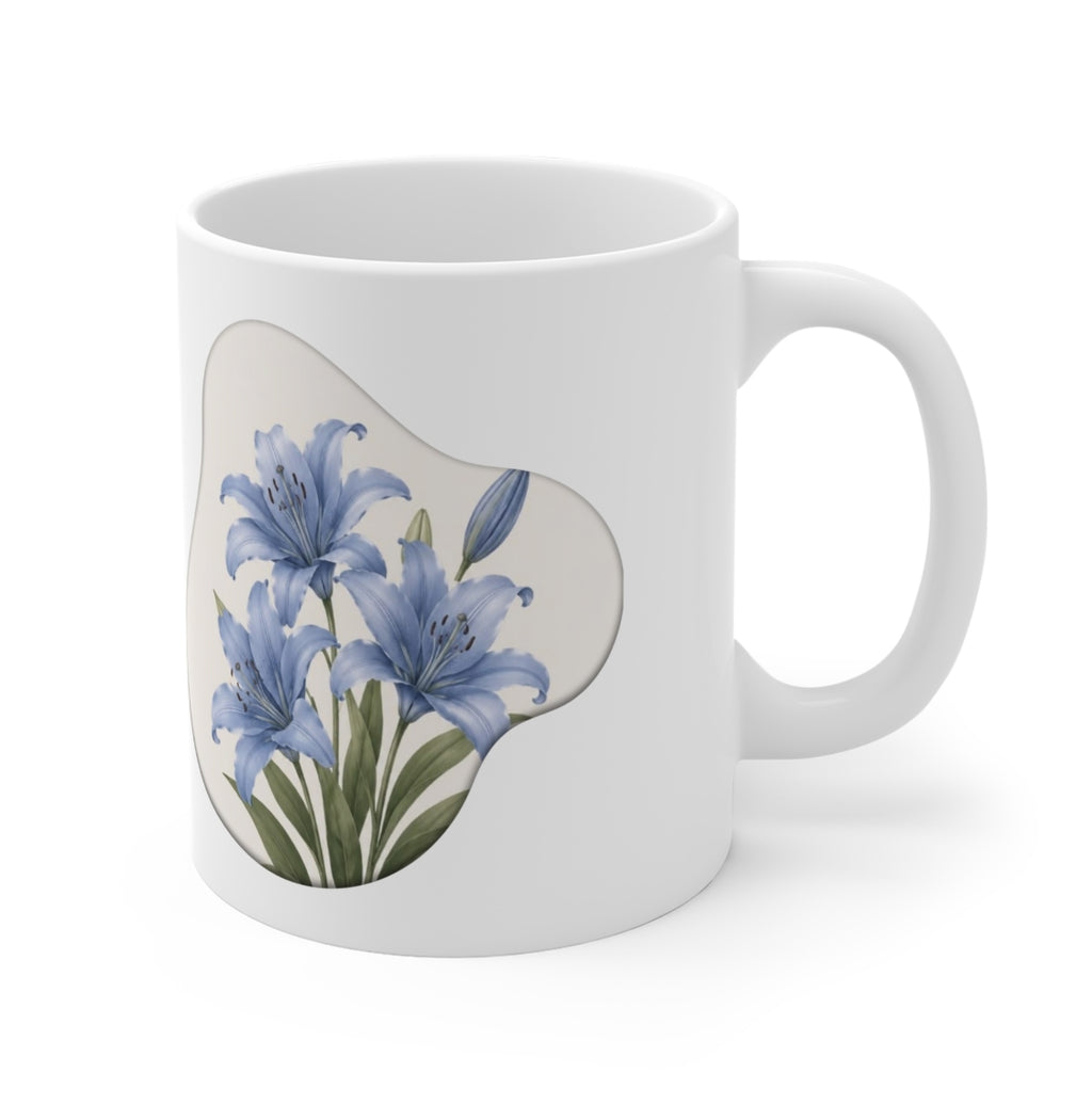 Flower Mug Blue Orchid