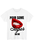 Sugar White Tee - Puff Berry