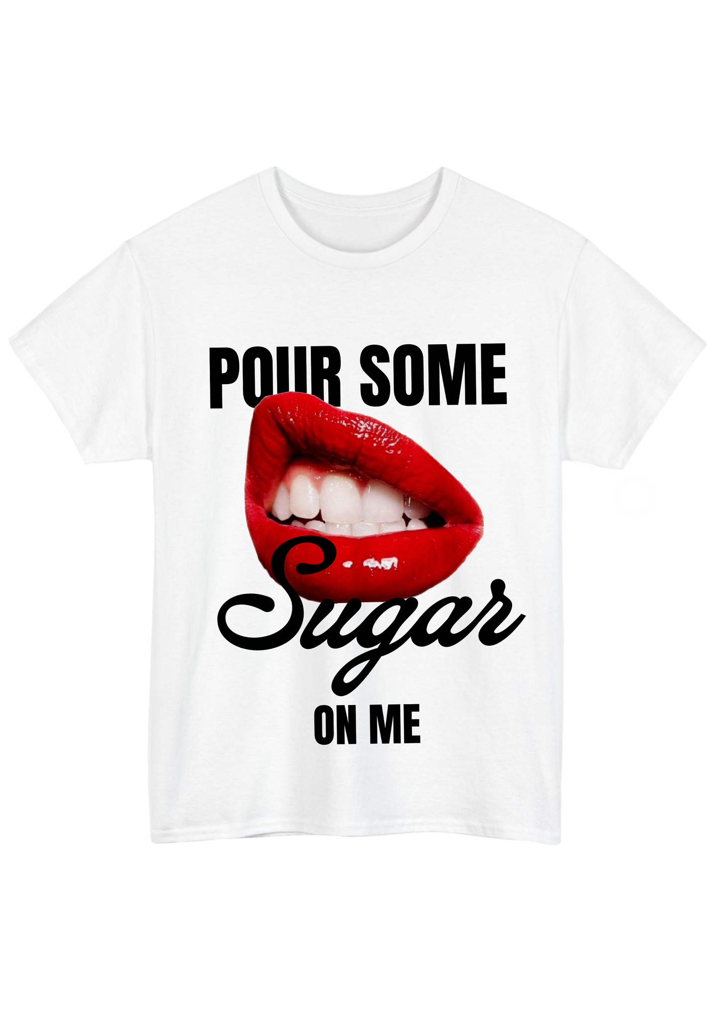 Sugar White Tee - Puff Berry