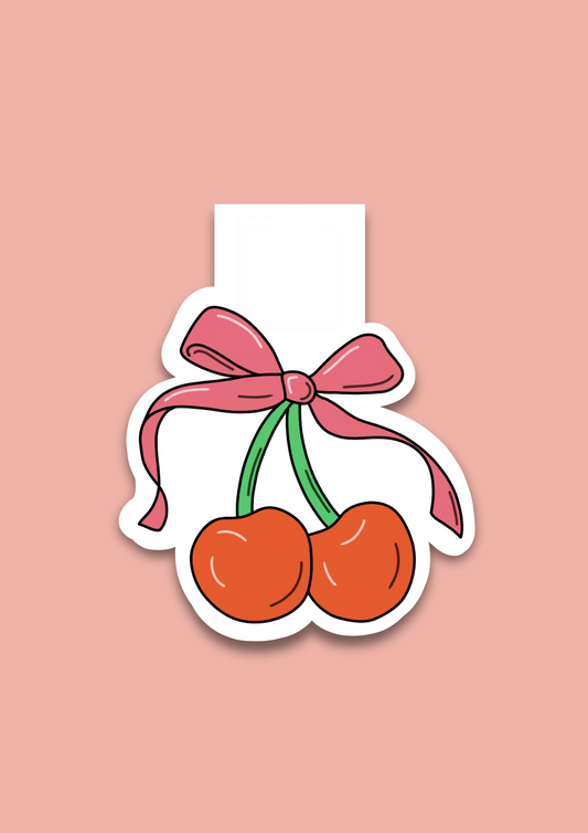 Cherry Magnetic Bookmark - Puff Berry