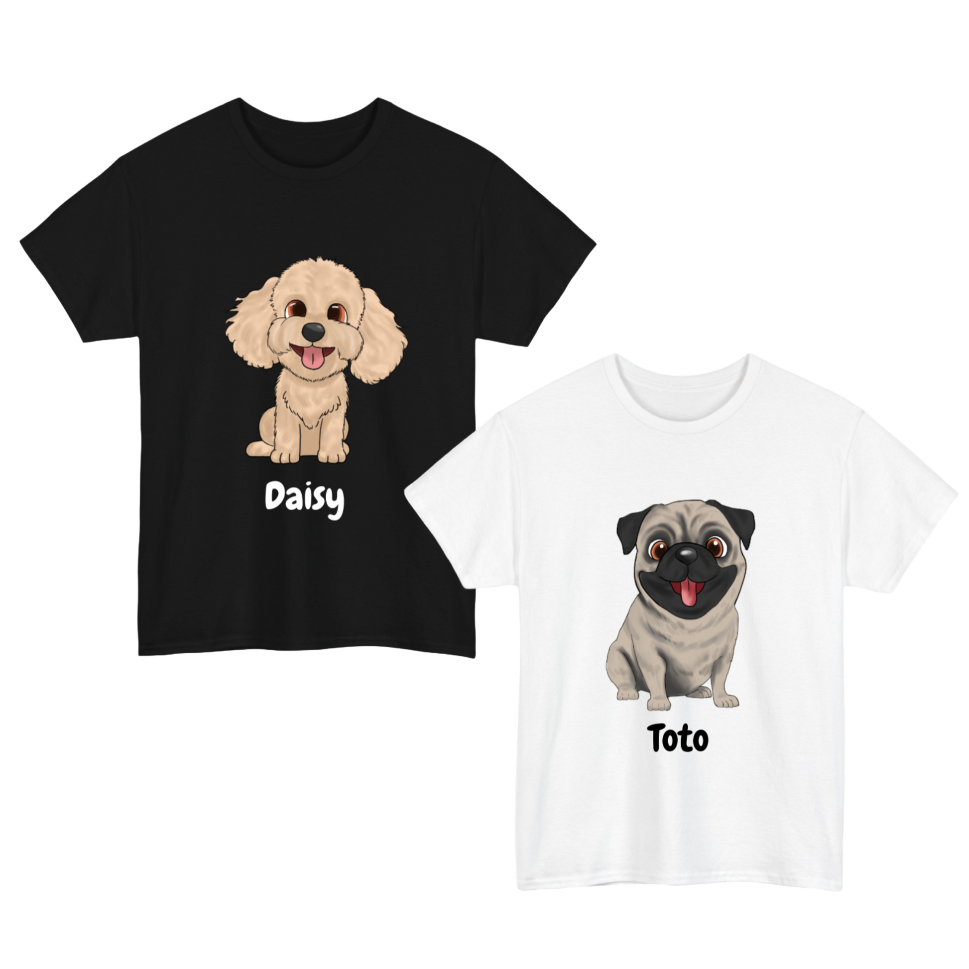 Custom Dog Tee - Puff Berry