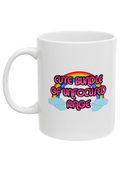 Unfocused Rage White Mug - Puff Berry