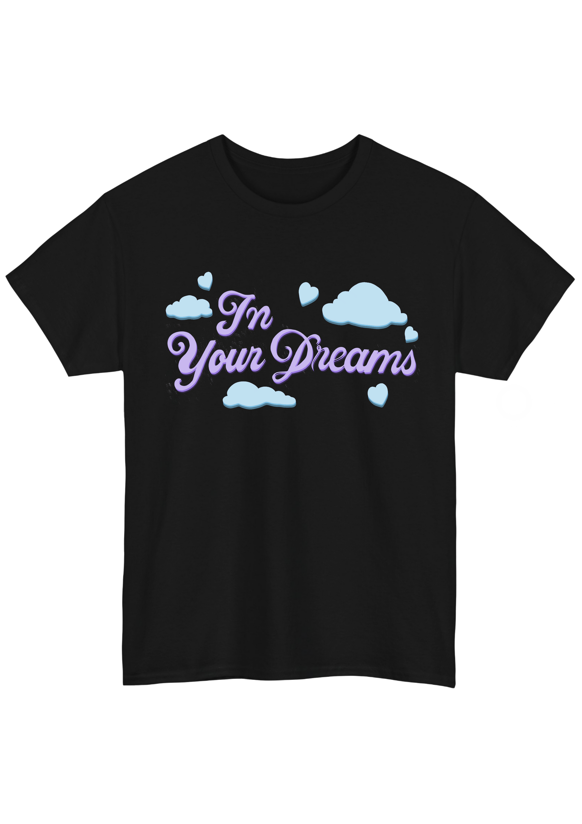 In Your Dreams Black Tee - Puff Berry