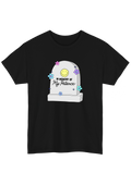 Patience Black Tee - Puff Berry