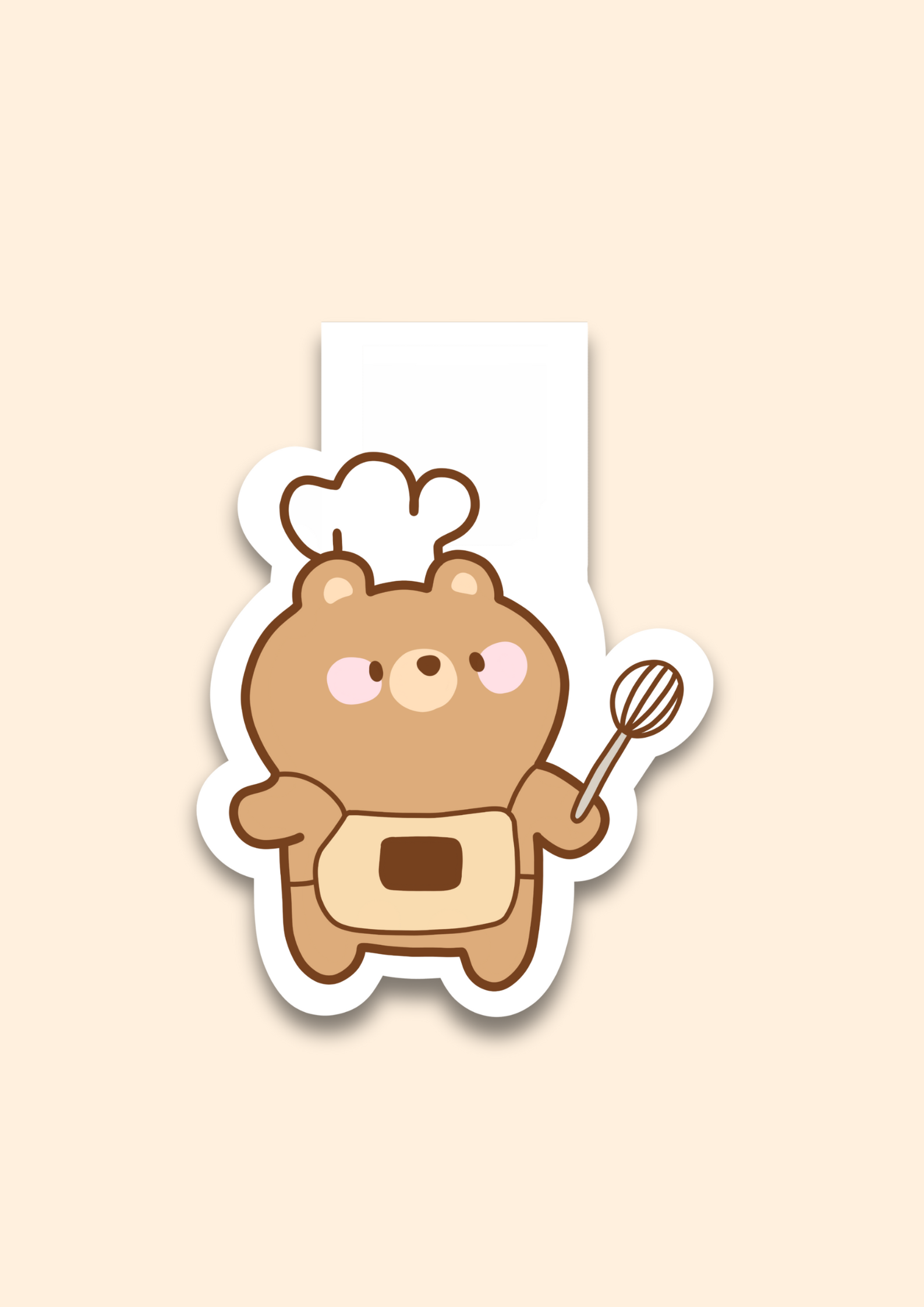 Baker Bear Magnetic Bookmark