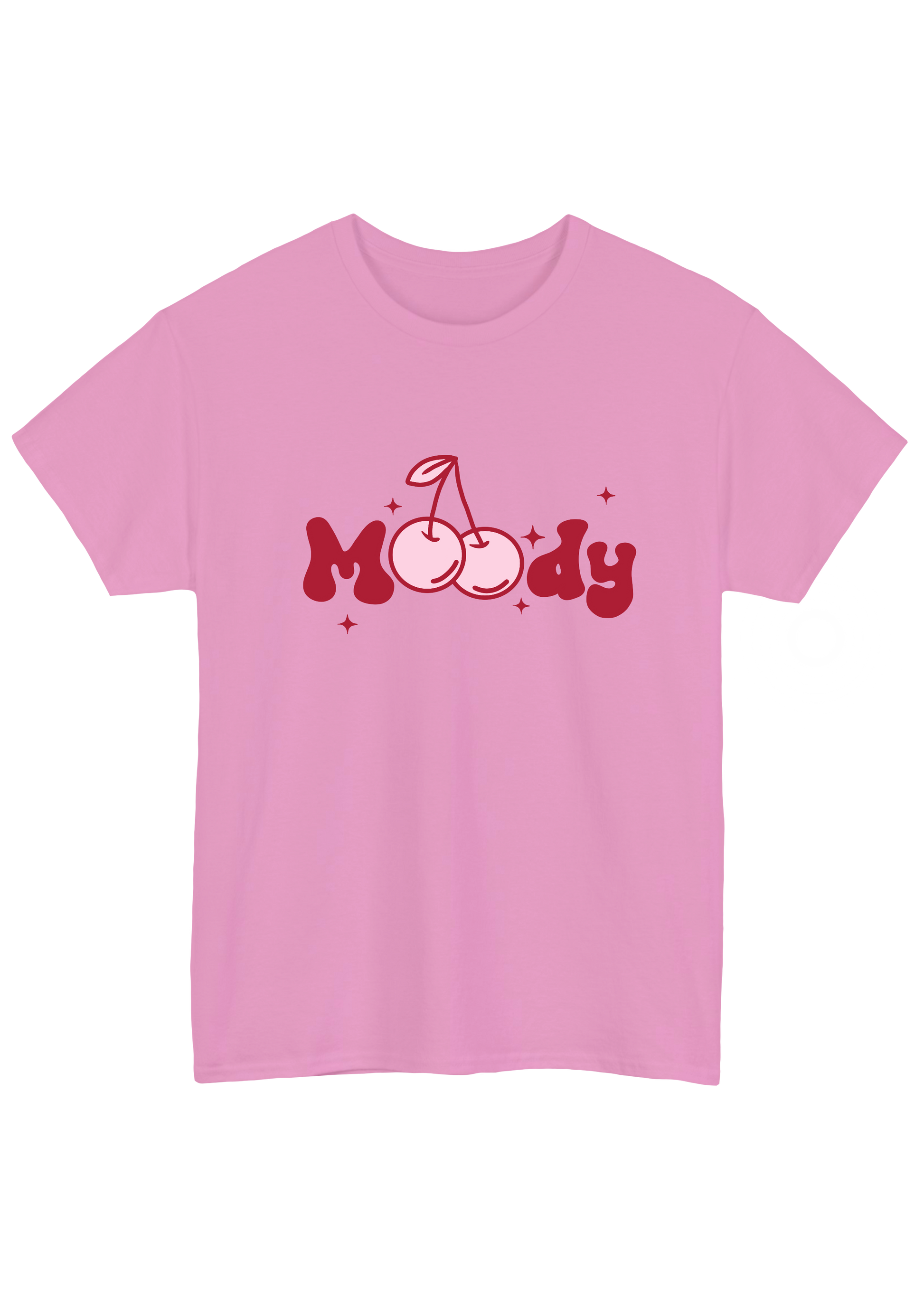 Moody Pink Tee - Puff Berry