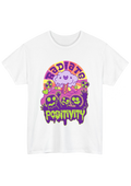 Radiate Positivity White Tee - Puff Berry