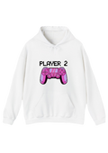 Player 2 White Hoodie