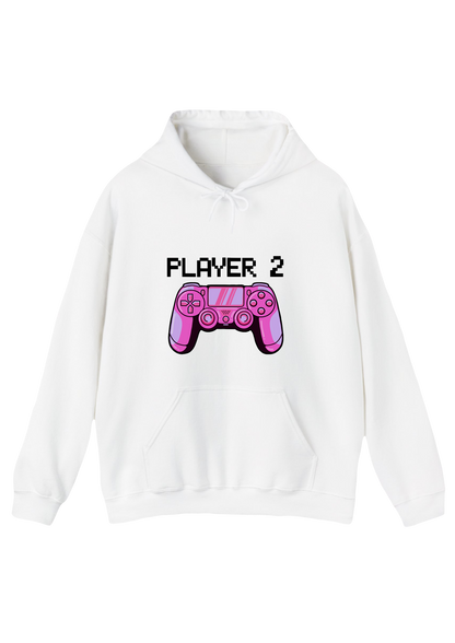 Player 2 White Hoodie