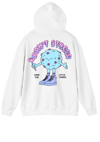 Don't Stress White Hoodie
