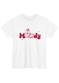 Moody White Tee - Puff Berry