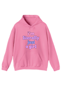 Just A Girl Pink Hoodie