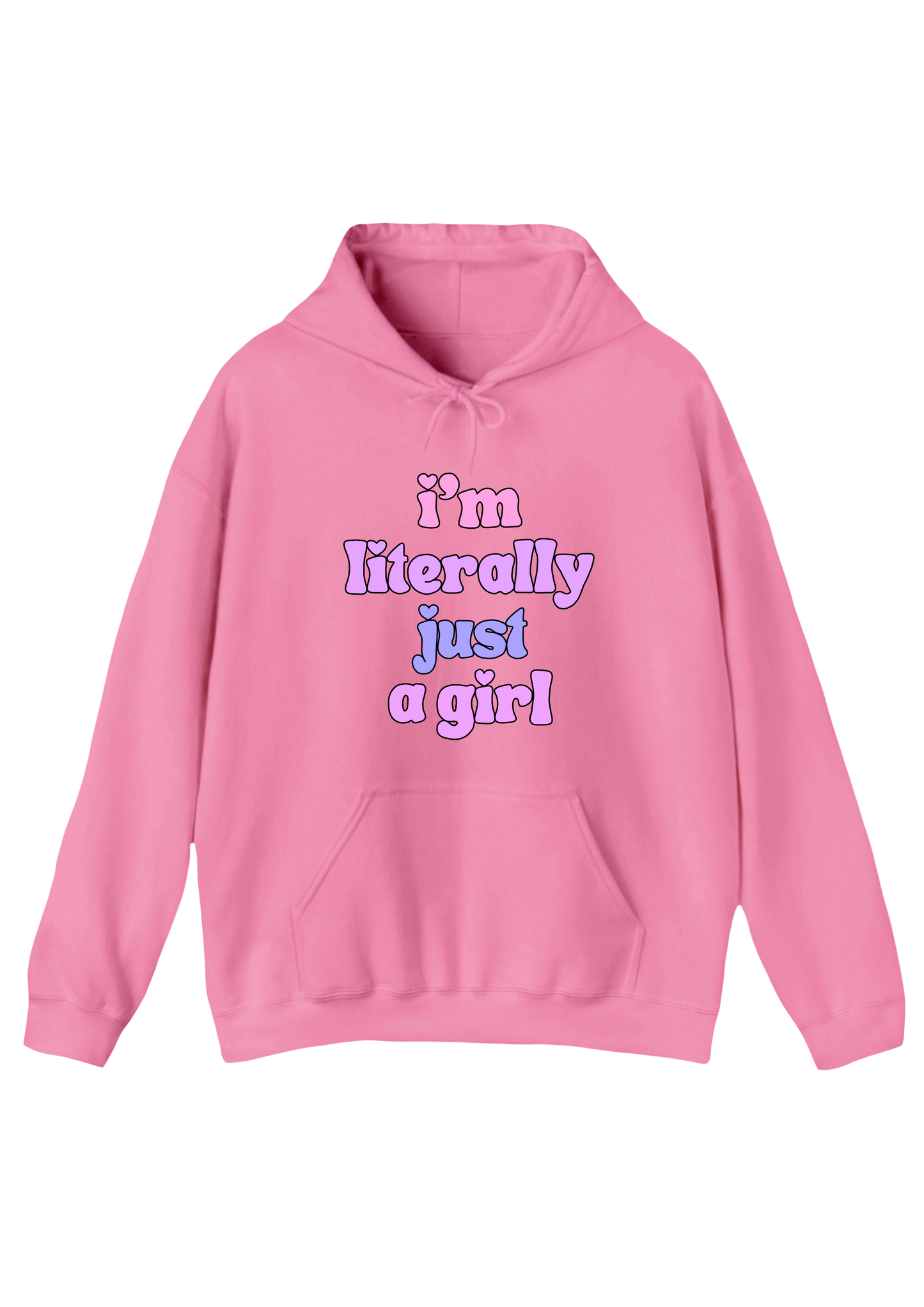 Just A Girl Pink Hoodie
