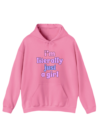 Just A Girl Pink Hoodie