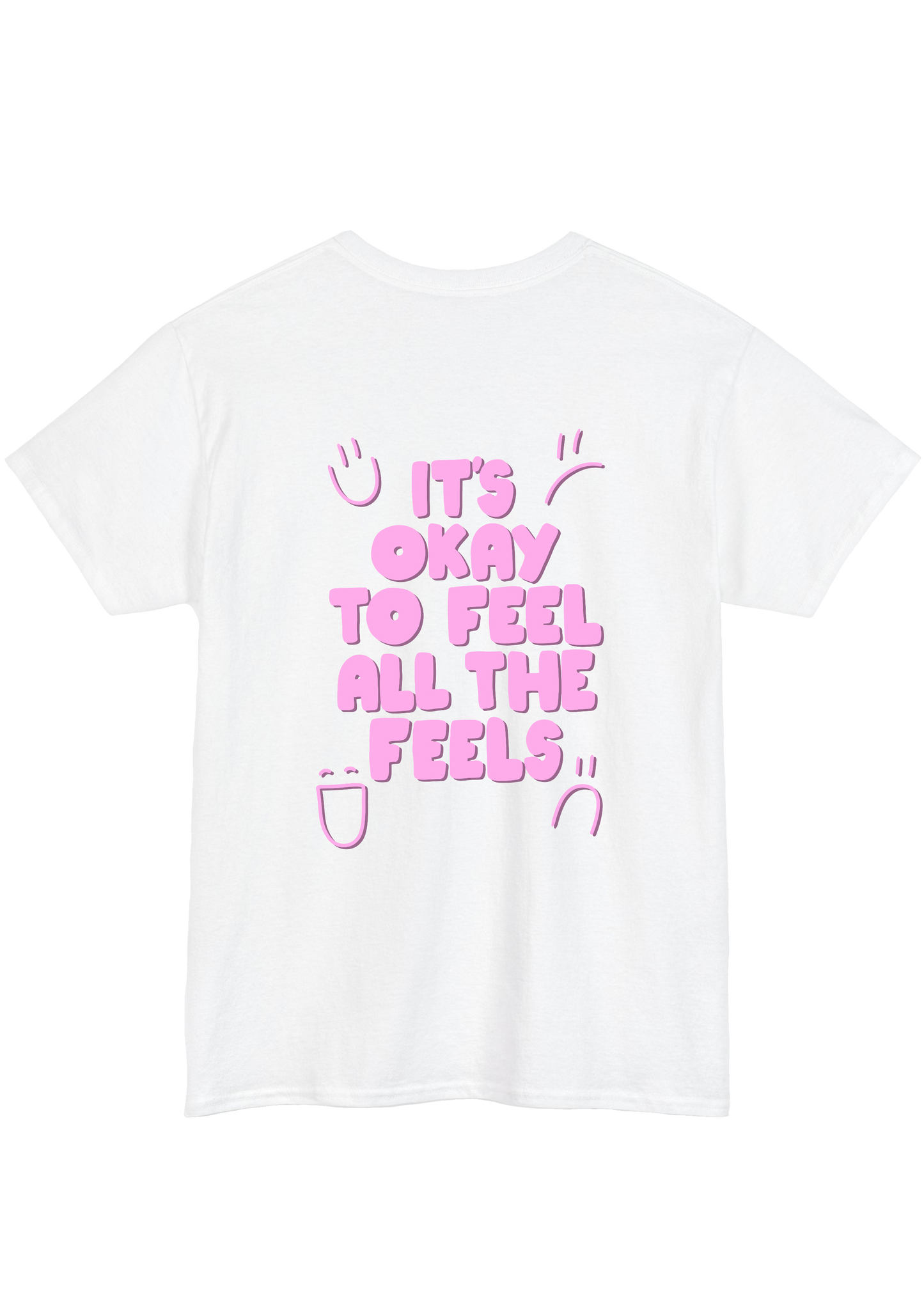 Feel the Feels White Tee