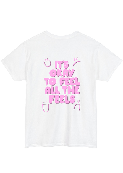 Feel the Feels White Tee