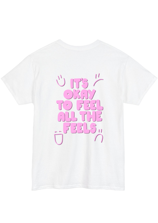 Feel the Feels White Tee