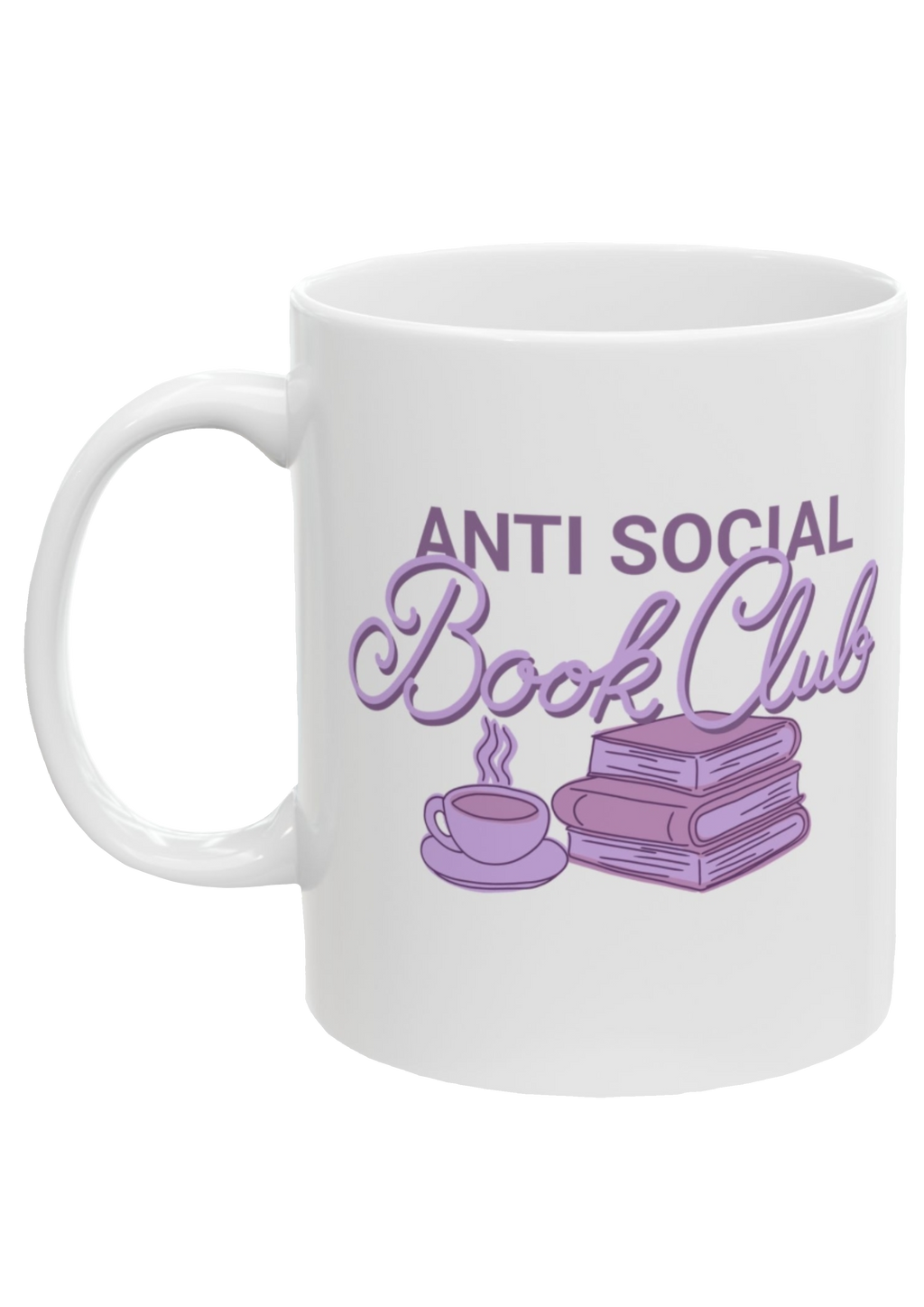 Book Club White Mug