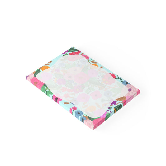 Floral Notepad A5 - Puff Berry
