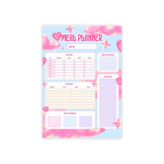 Dreamy Meal Planner A4