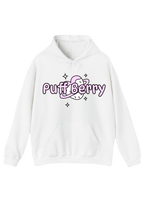 Puff Berry Pastel White Hoodie