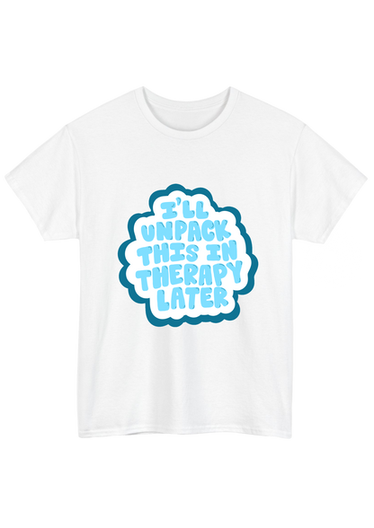 Therapy White Tee - Puff Berry