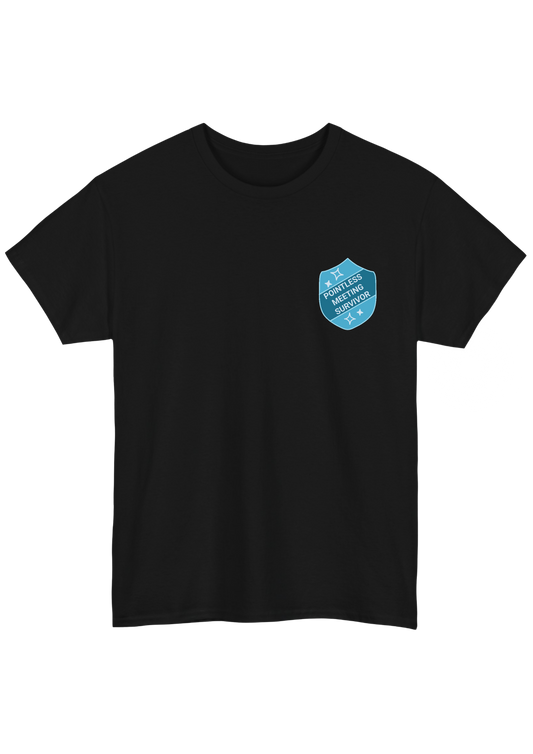 Survivor Black Tee - Puff Berry