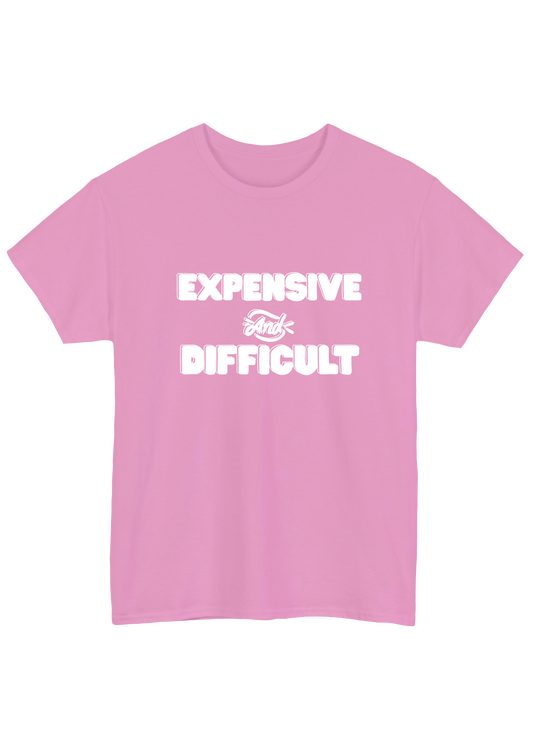 Expensive and Difficult Pink Tee - Puff Berry