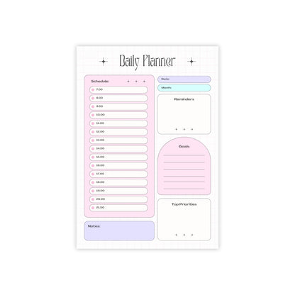 Pastel Daily Planner A4 - Puff Berry