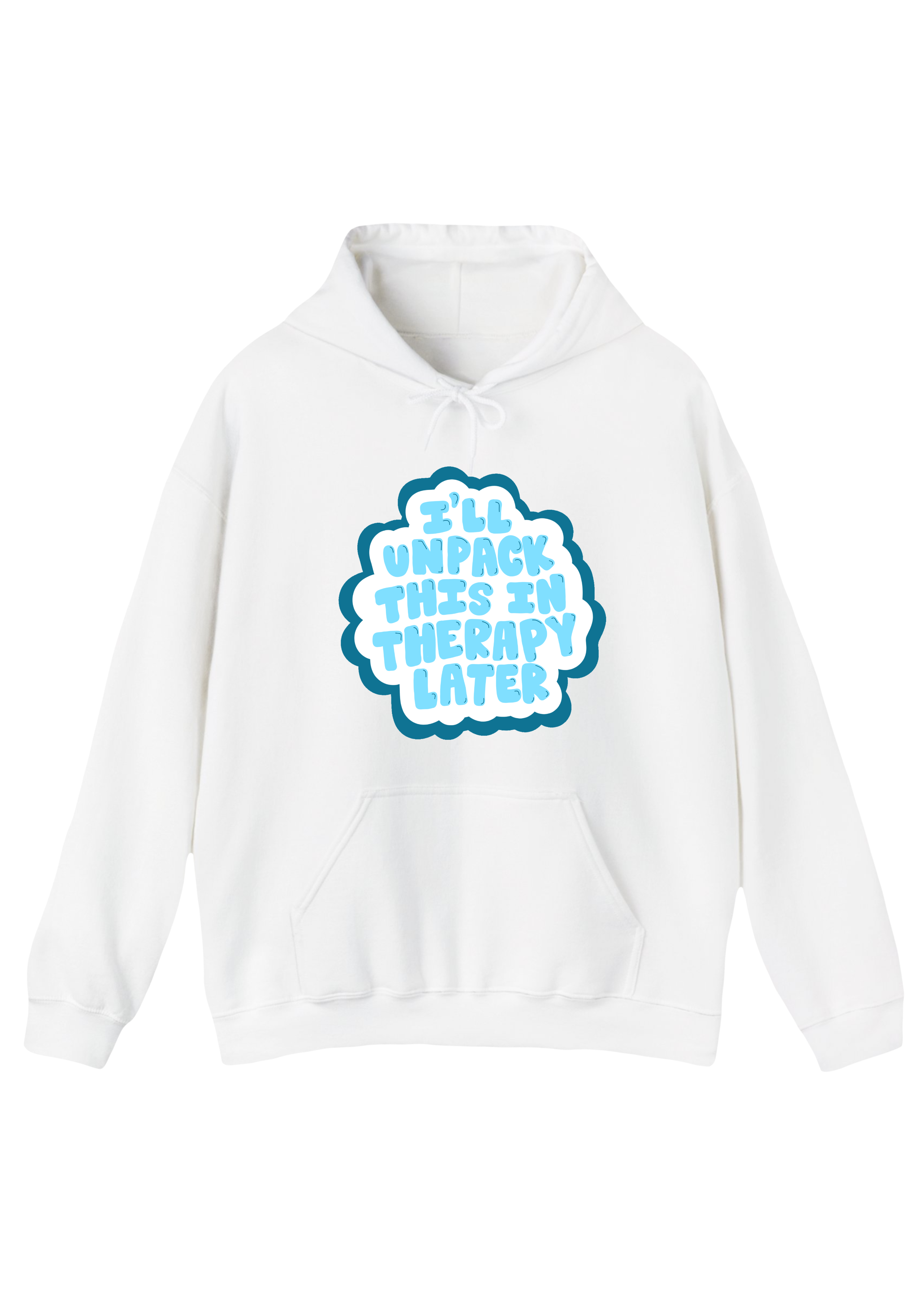 Therapy White Hoodie