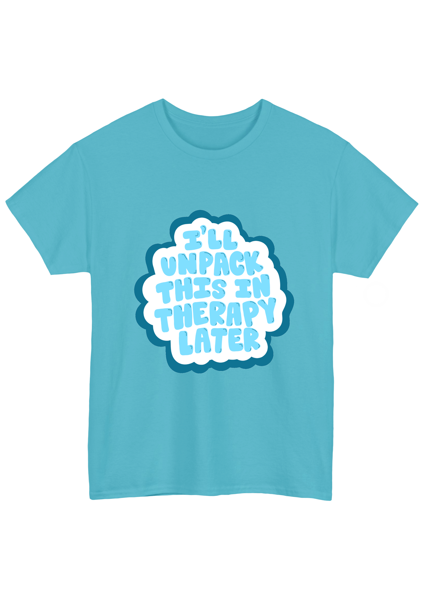 Therapy Turquoise Tee - Puff Berry