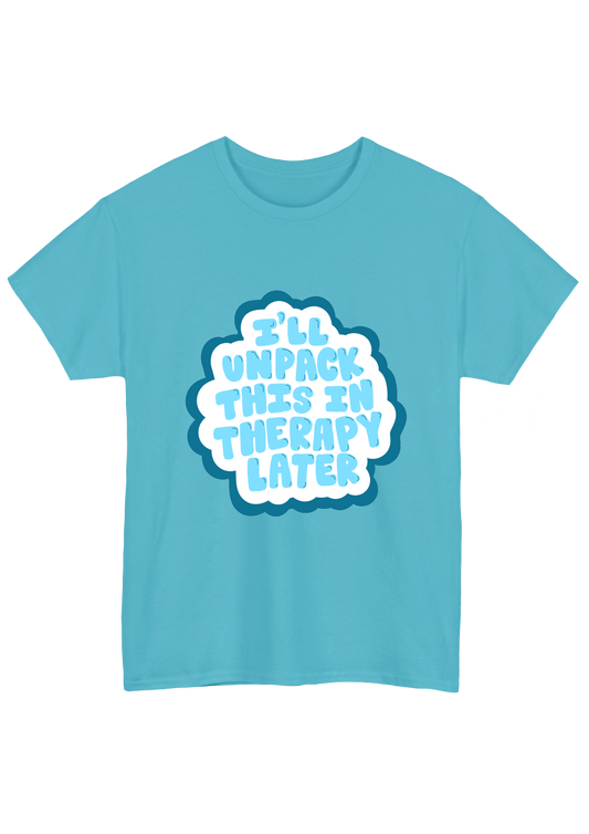 Therapy Turquoise Tee - Puff Berry