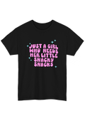 Snacky Snacks Black Tee - Puff Berry