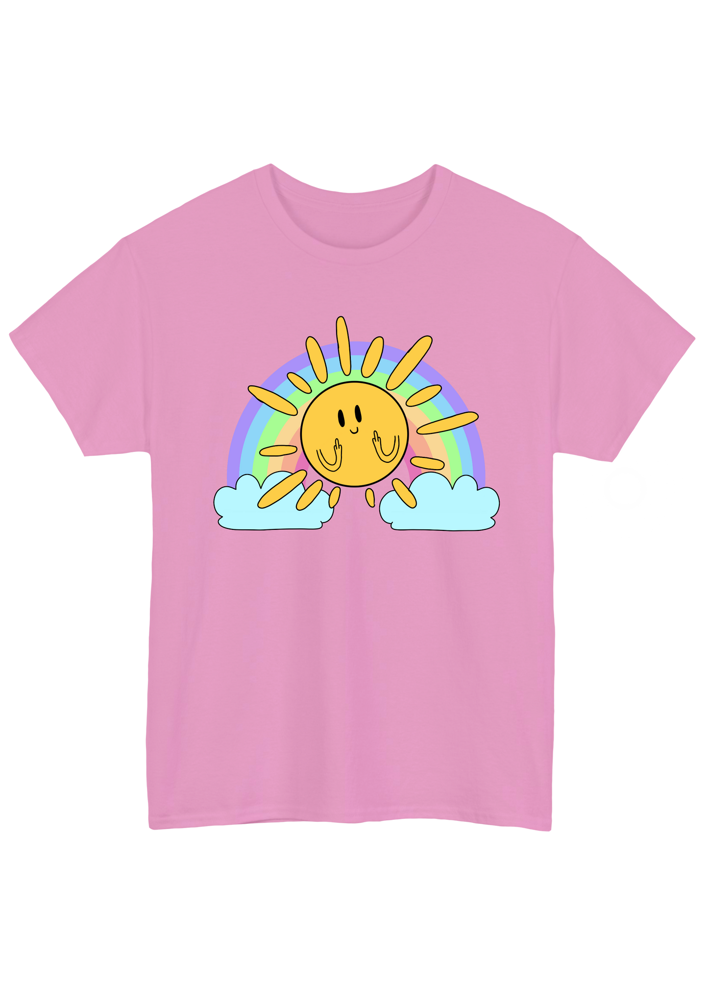 Sunshine Pink Tee - Puff Berry