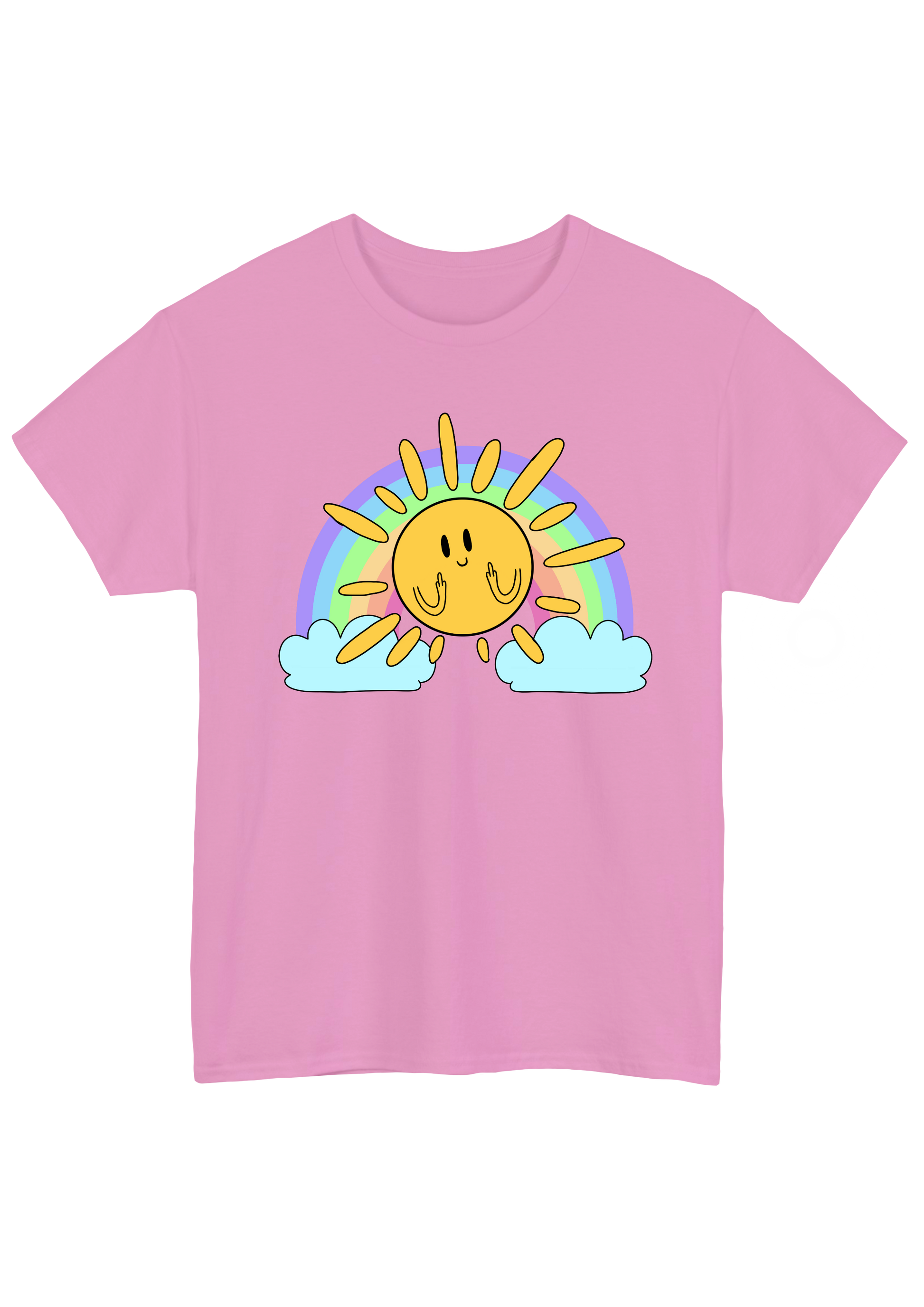 Sunshine Pink Tee - Puff Berry