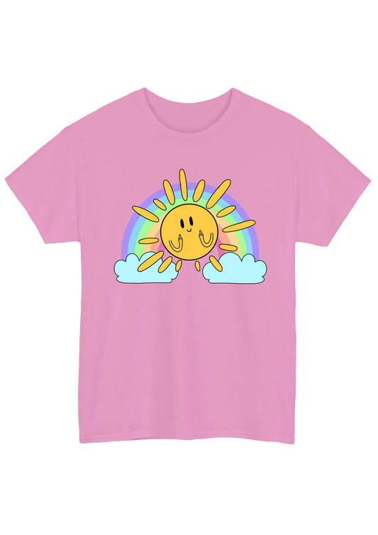 Sunshine Pink Tee - Puff Berry
