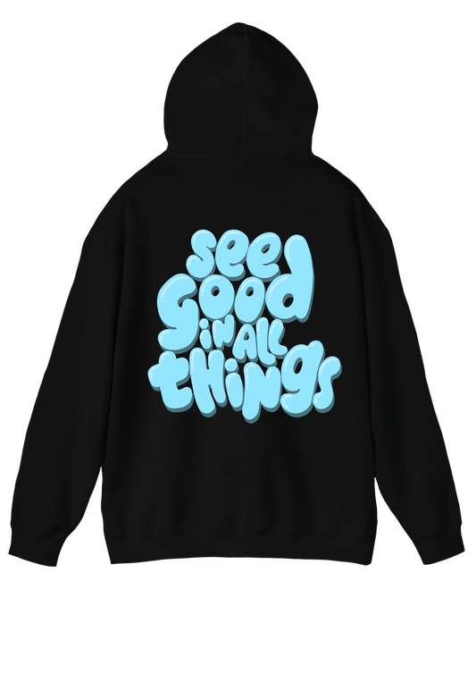 See the Good Black Hoodie