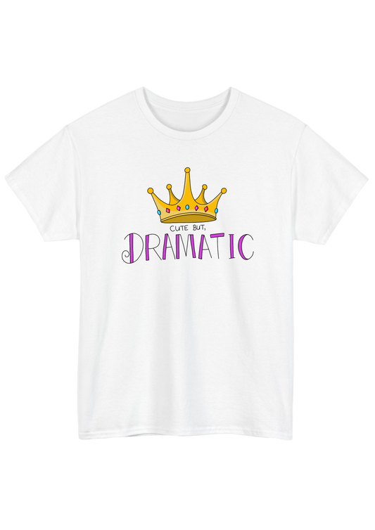 Cute but Dramatic White Tee