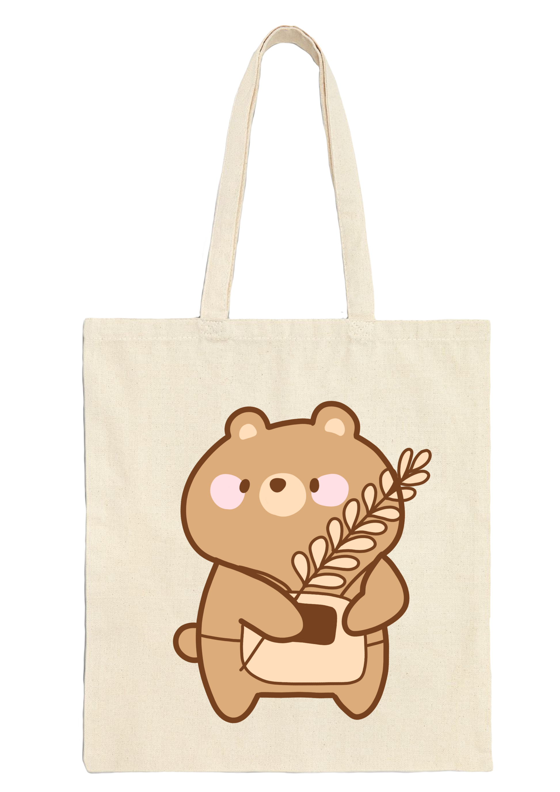 Baker Bear Tote Bag - Puff Berry