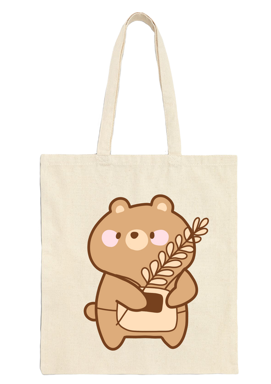 Baker Bear Tote Bag - Puff Berry