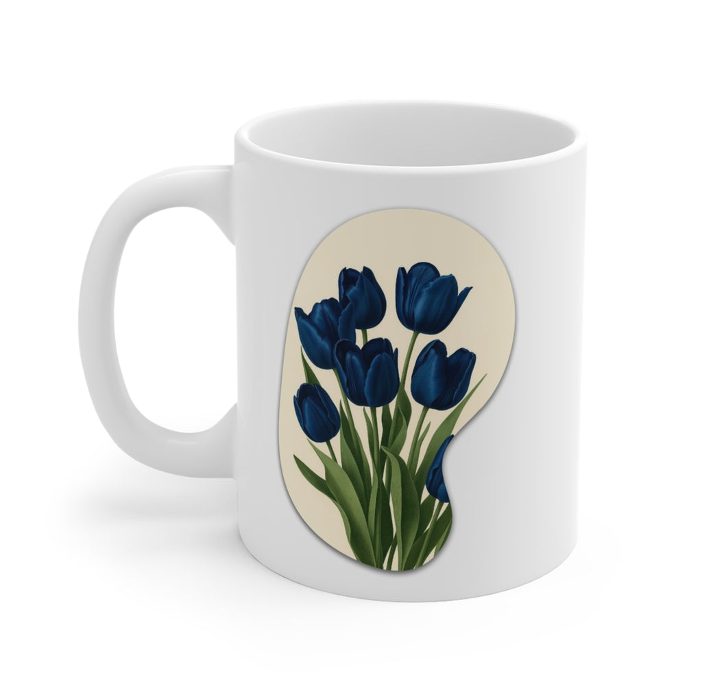 Flower Mug Blue Tulip